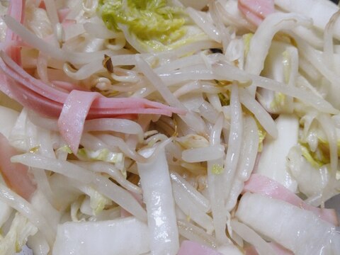 白菜もやしハムの中華サラダ